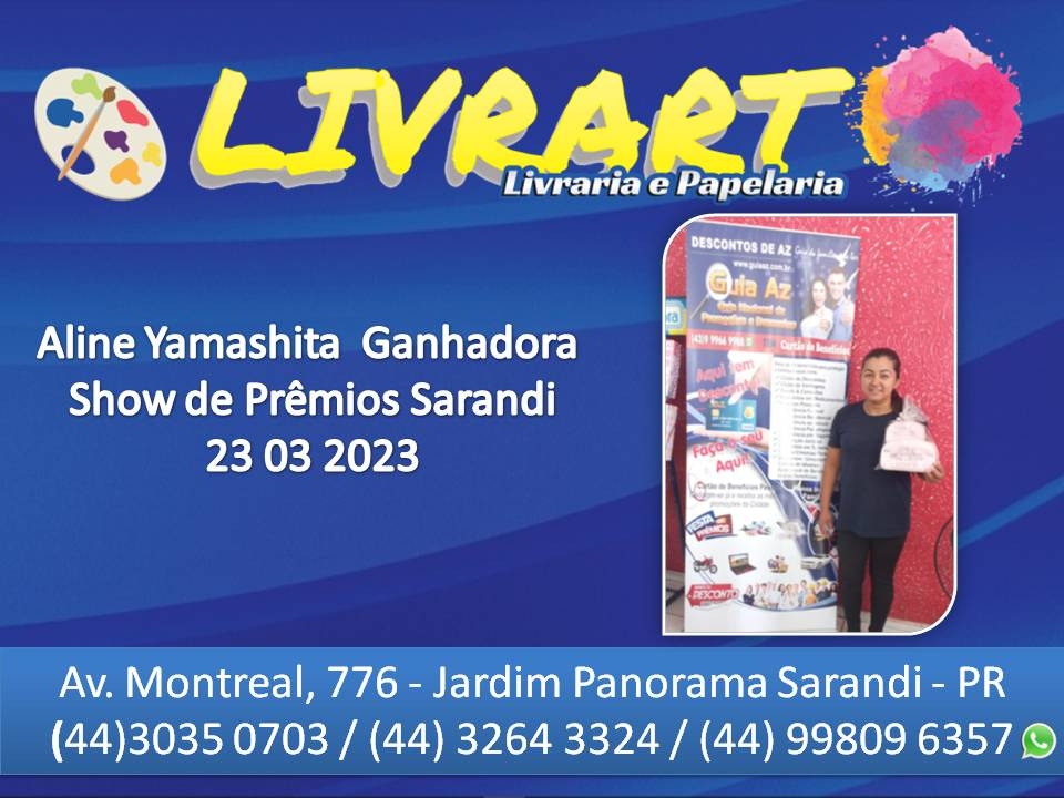 Aline Yamashita  Ganhadora  Show de Prêmios Sarandi  23 03 2023