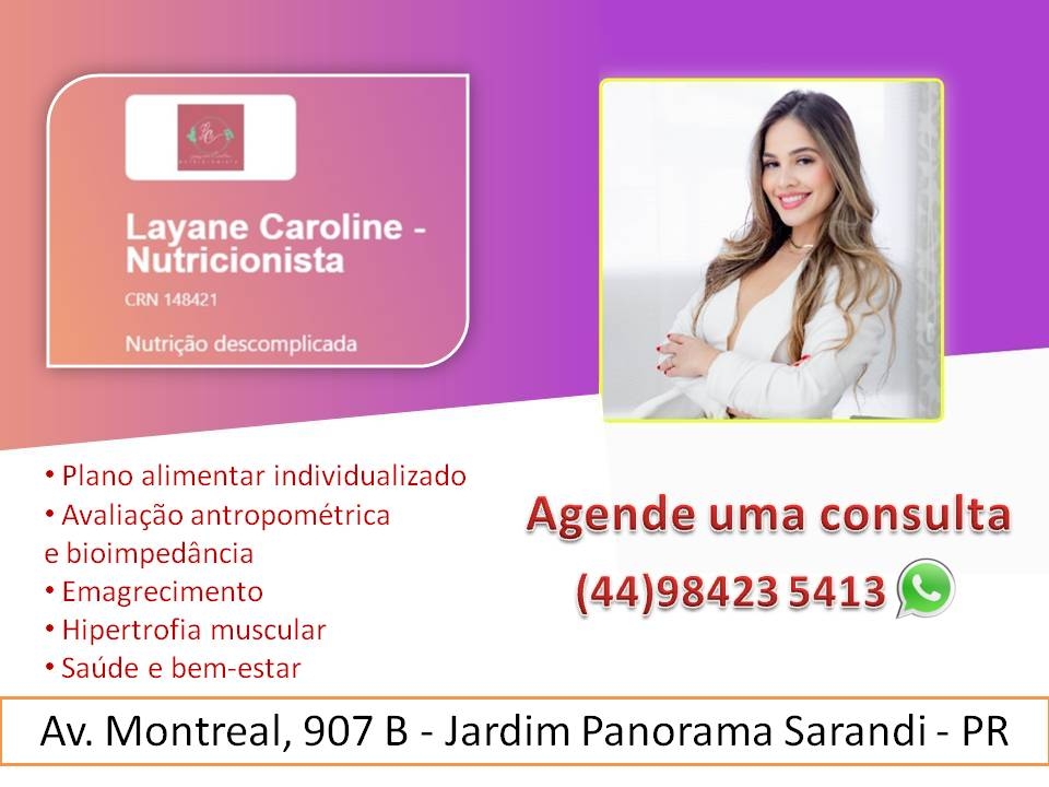 Nutricionista Layane Caroline